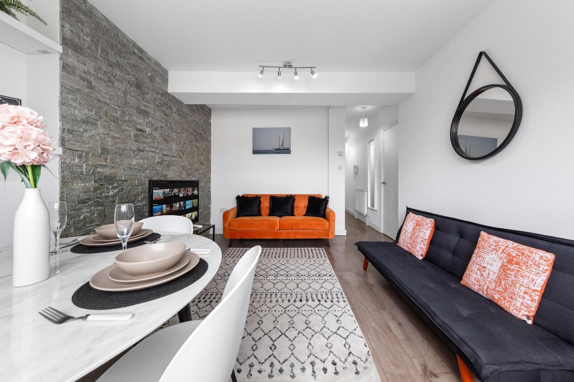 Central London Two Bedroom Serviced Apartment - Nine Elms Luxury Stay - Vauxhall & Westminster 外观 照片